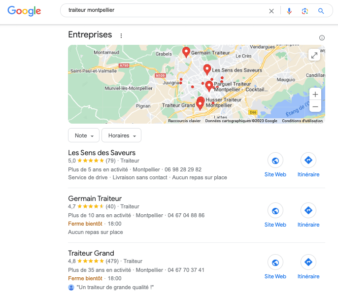 local pack Google my business