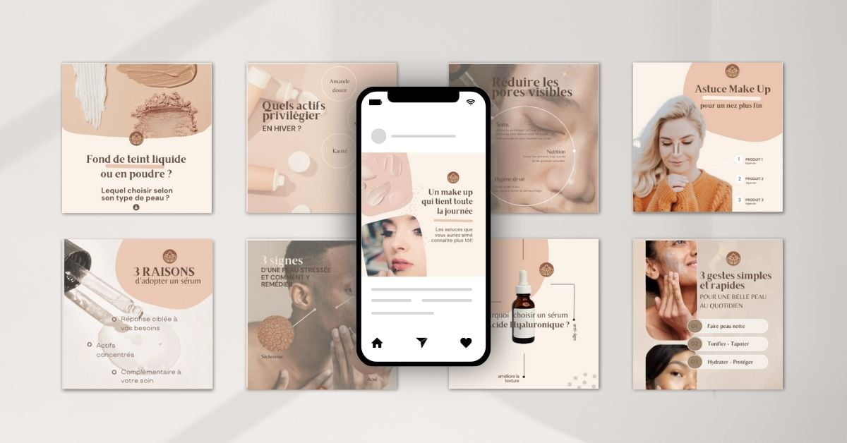 modèles canva pour instagram beauté