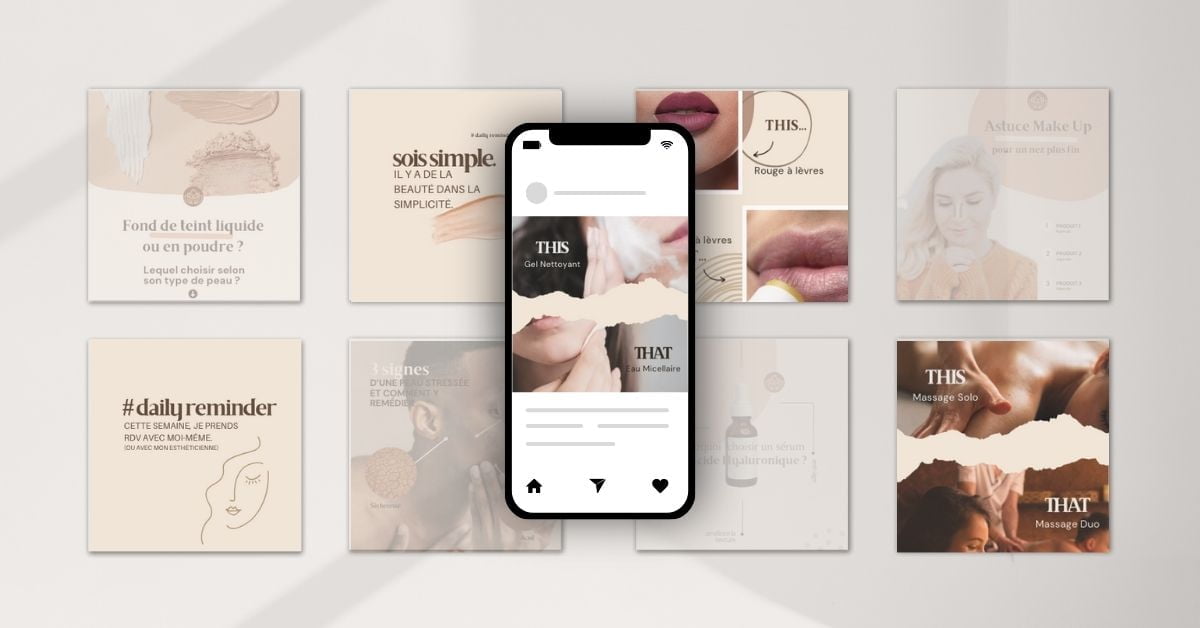 modèles canva pour instagram beauté