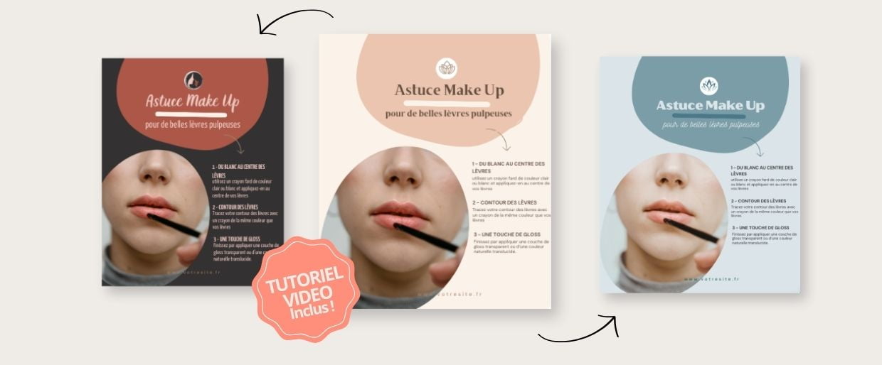 personnalisation de templates canva