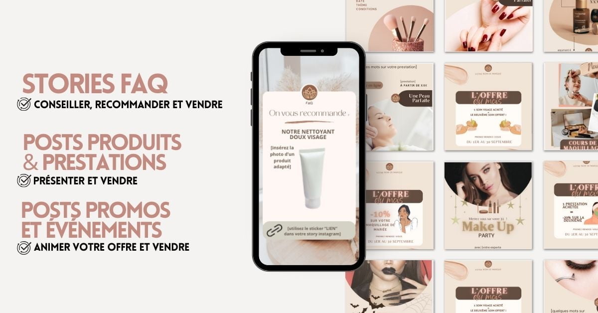 modèles canva pour instagram beauté