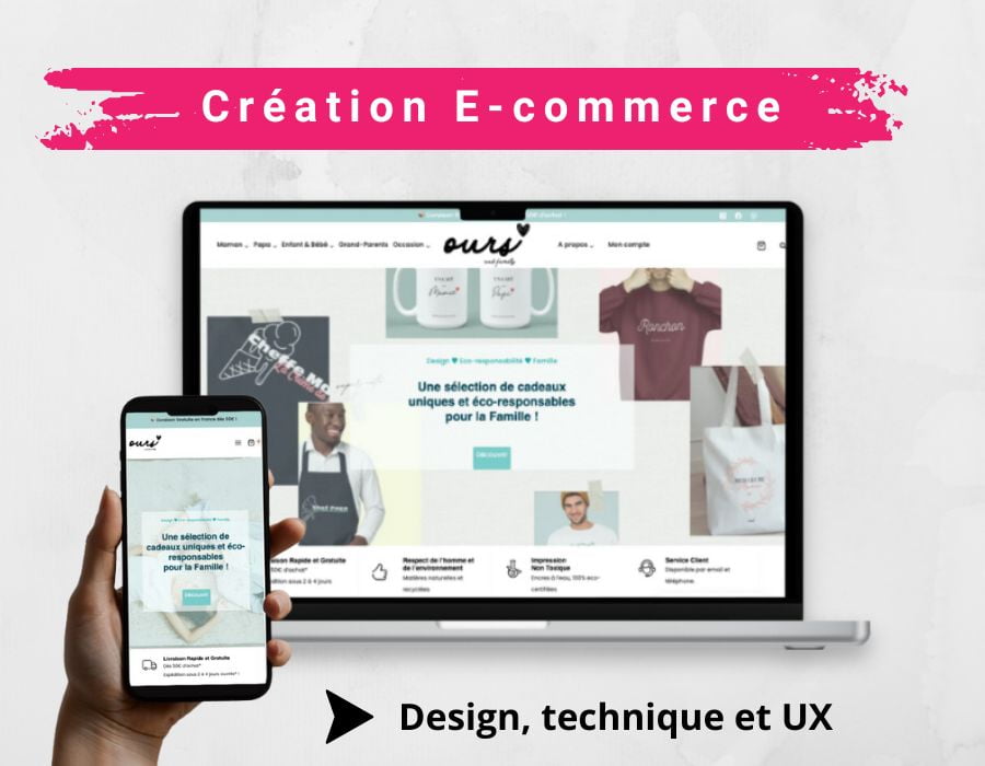 Creation site e-commerce ours and family